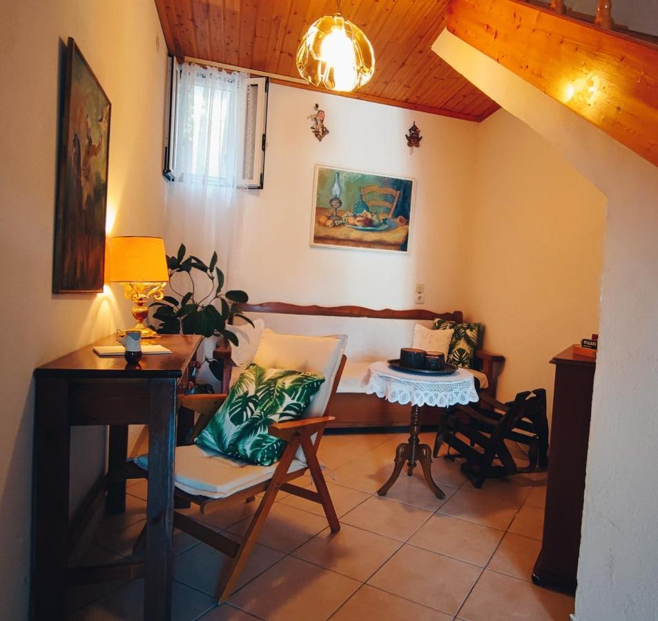 Retro Wooden House Gaios Villa Esterno foto